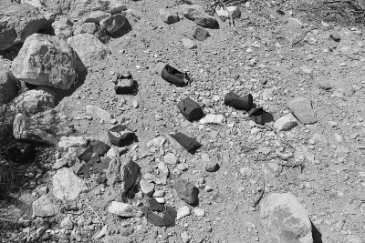 Rhyolite Ghost Town in Monochrome