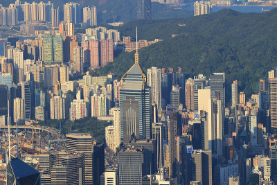 香港拥挤的城市