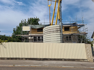 新楼的建筑工地