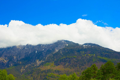 瑞士阿尔卑斯山的美丽景色