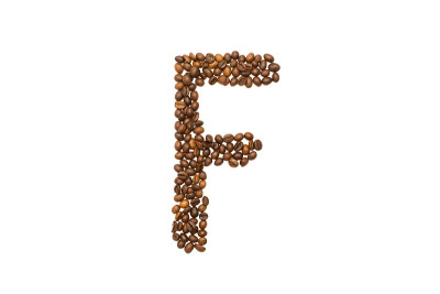 咖啡豆的F字母