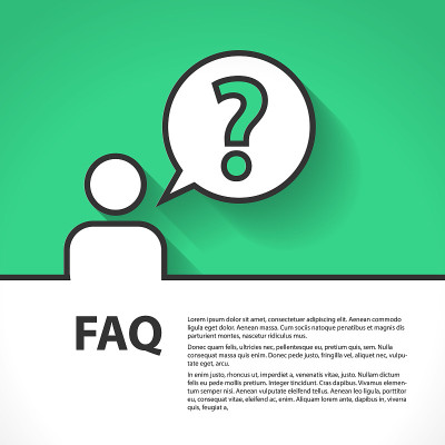 问答图标股票插图。FAQ。语音气泡图标常见问题。
