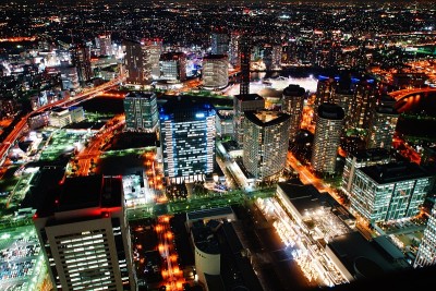 从地标大厦眺望横滨夜景