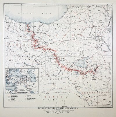 伍德罗·威尔逊绘制的1920年地图