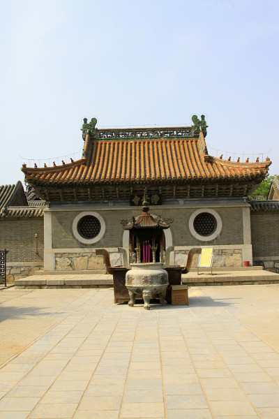 2014年5月18日，中国河北省玉田县济觉寺门楼景观
