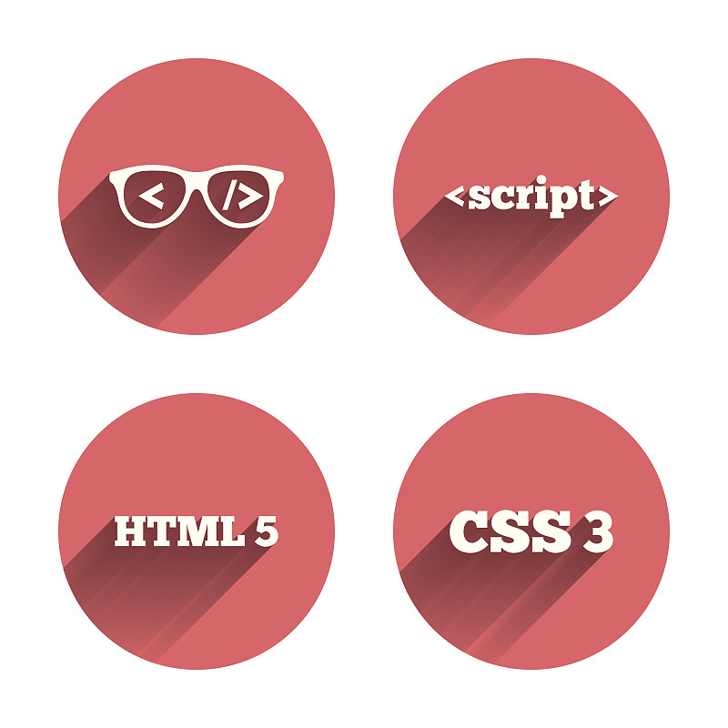 程序员编码器眼镜。HTML标记语言预览效果