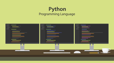 Python编程语言插图，三行程序代码