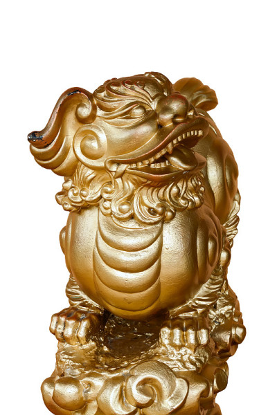 龙、狗、雕塑