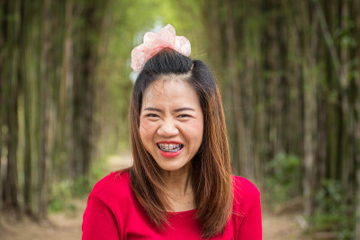 近距离亚洲女性肖像