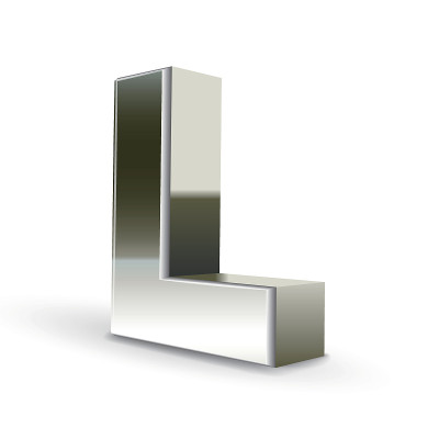 3d银钢字母L