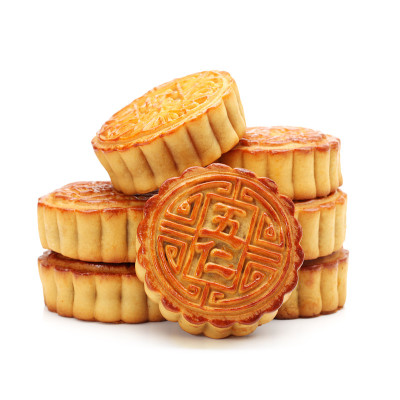 中秋堆月饼隔月白