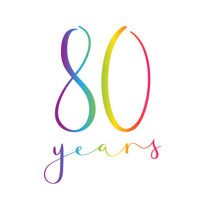 80年彩虹书法图标