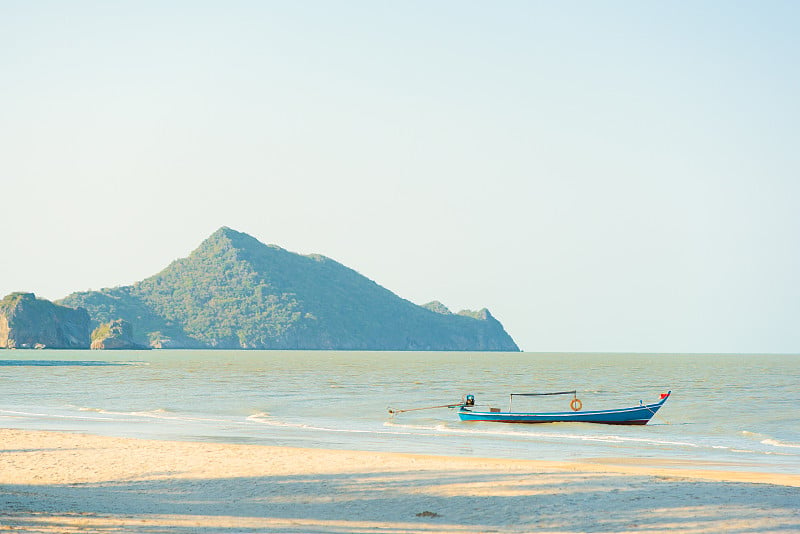 美丽的夏天，美丽的海滩岛屿背景