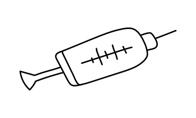 医学物品隔离。注射器
