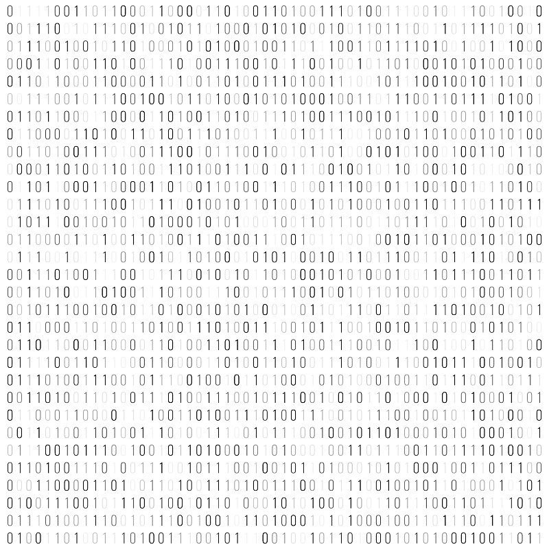 Binary code digital technology background. Compute