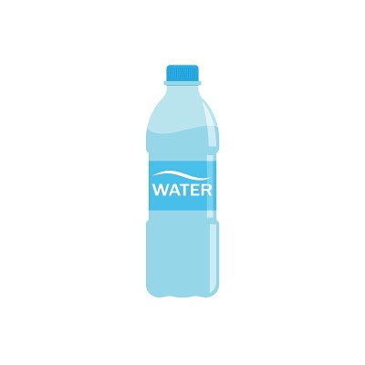 水瓶图标矢量插图设计