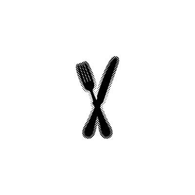 交叉叉刀-黑色矢量图标