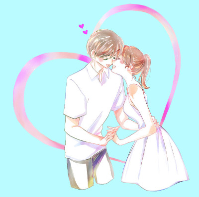 幸福的男女夫妇