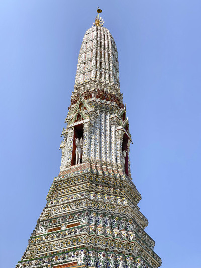 泰国曼谷，佛寺寺顶
