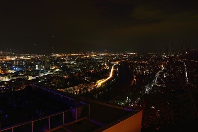 夜晚的格拉茨城