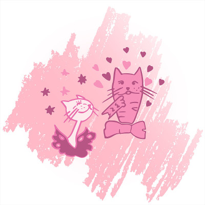 猫的矢量插图