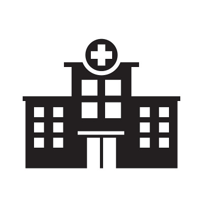医院建筑图标矢量模板