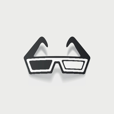 写实设计元素:3d眼镜