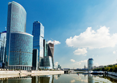 莫斯科新建筑的景观