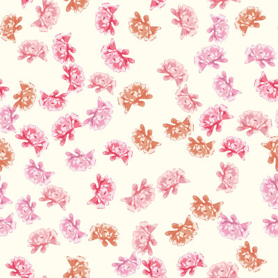 Universal freehand floral watercolor seamless patt