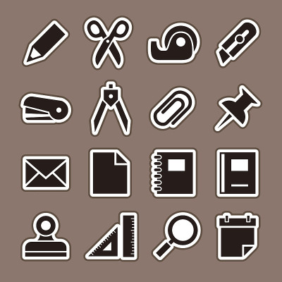 文具的图标