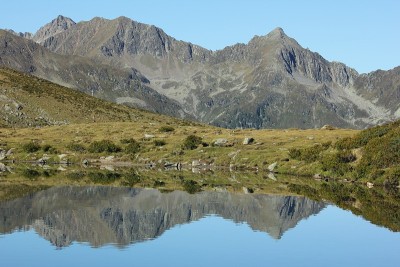全景高山赫舍本斯湖，K?htai,奥地利蒂罗尔