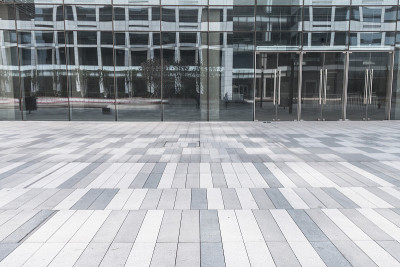 现代城市建筑和街道