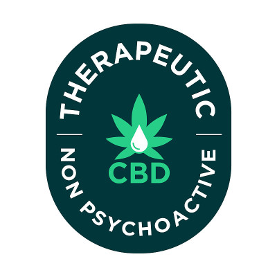 治疗CBD图标。非精神。