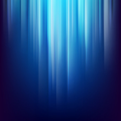 Abstract dark space background with glowing blue l