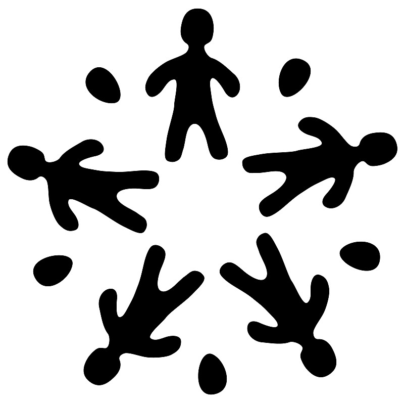人五个模板