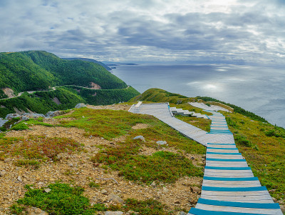 布雷顿角高地国家公园的天际线小径