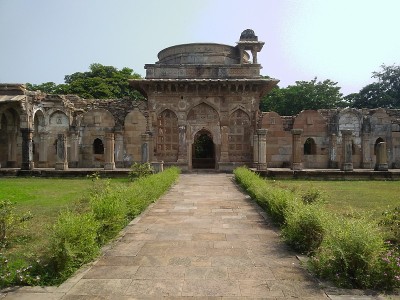 来自印度古吉拉特邦pavagadh champaner的贾米清真寺