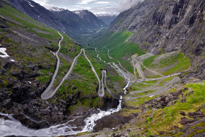 Trollstigen传递、挪威