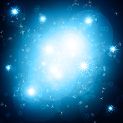 发光的背景和星星