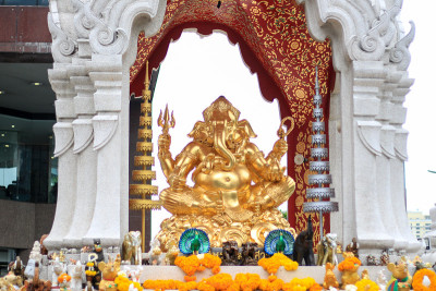 曼谷Ratchaprasong的皮卡内什或Ganesh神殿