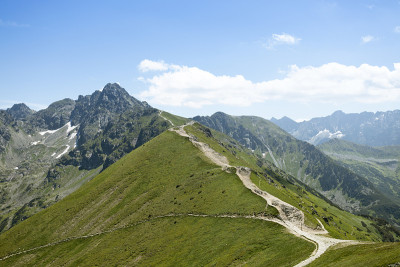 塔特拉山脉Karprowy Wierch的景色