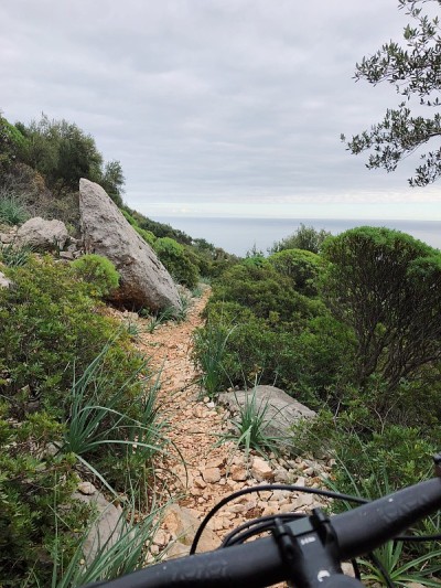 在意大利骑山地车看风景