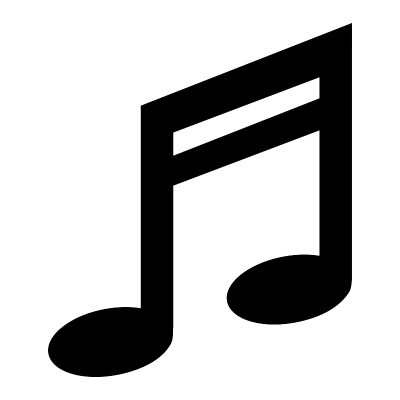 音乐音符孤立图标