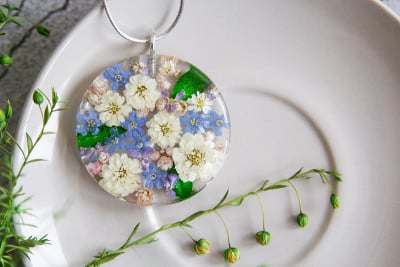 真花环氧树脂，珠宝