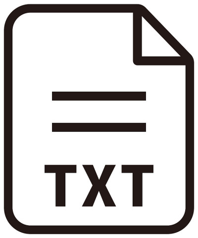 TXT图标|主要文件格式矢量图标插图