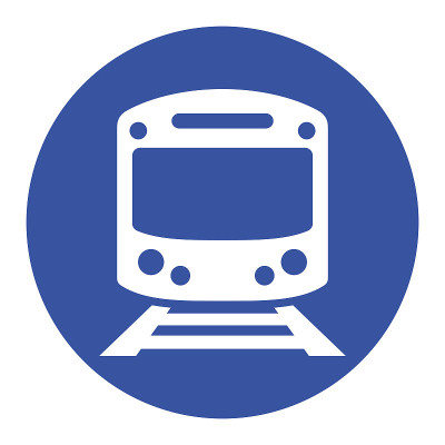 Metro蓝色圆圈图标