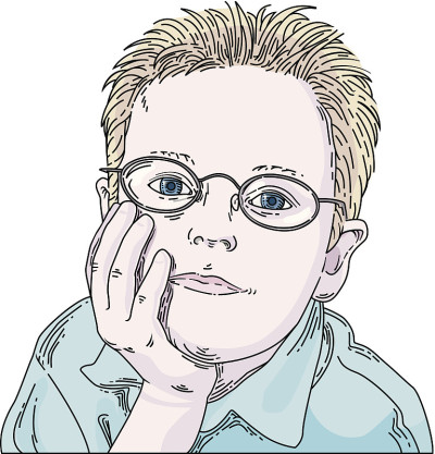 男孩C眼镜