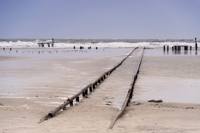 海滩的Amrum