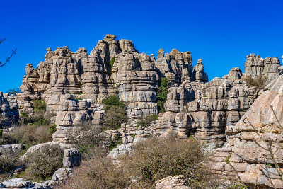 El Torcal de Antequera, Andalusia, Spain，在Antequer