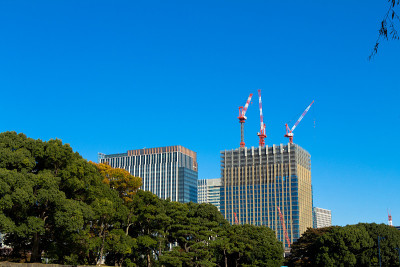 秋天的东京市中心